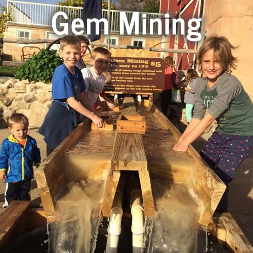 Enchanted Valley Acres Fall Family Fun and Christmas Trees - Gem Mining Activity